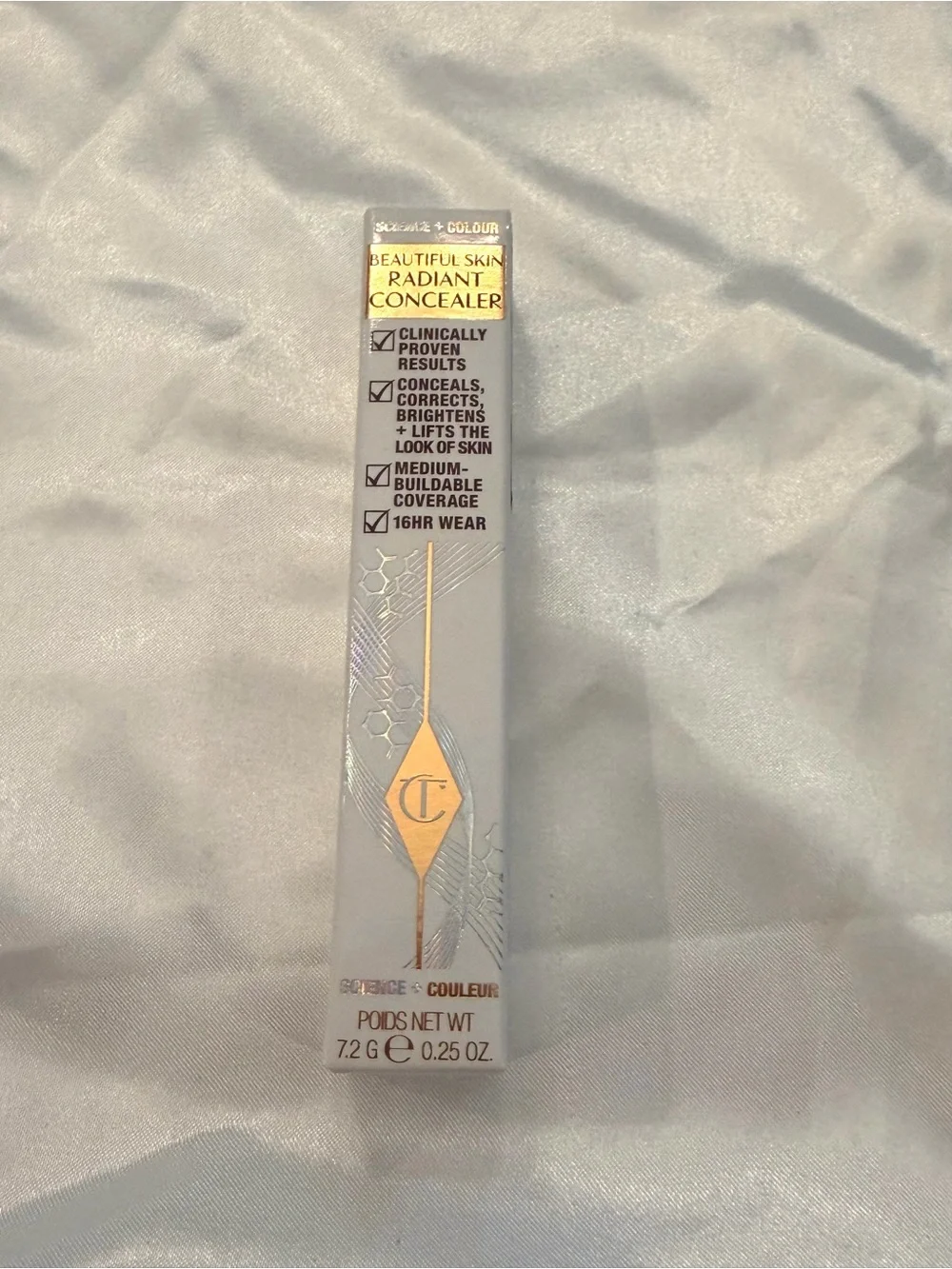 Charlotte Tilbury Concealer 16 DEEP FONCE .25 Oz 16 HR Conceal Correct Brightens
